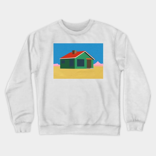 Joshua Tree House Crewneck Sweatshirt by Rosi Feist